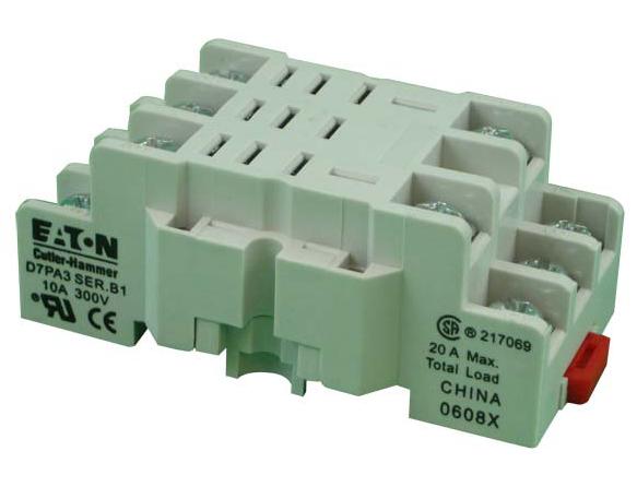Eaton D7PA3 Socket, 11 Blade, Screw & Clamp Terminals Eaton D7PA3