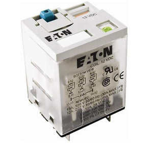 Eaton D7PF3AT1 Relay, Ice Cube, D7, 3PDT, 11 Blade, 15A, 24VDC Coil, Standard Eaton D7PF3AT1