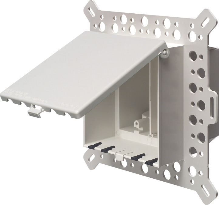 Arlington DBVM2W Weatherproof-In-Use Box, 2-Gang, Recessed, For Masonry, Retrofit Arlington DBVM2W