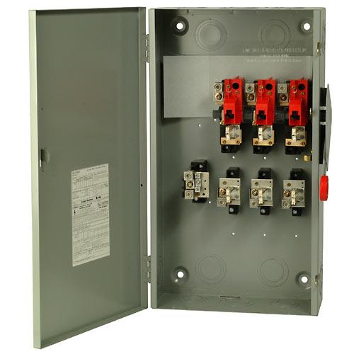 Eaton DH364FGK Safety Switch, 200A, 3P, 600VAC/250VDC, Type DH, Fusible, NEMA 1 Eaton DH364FGK