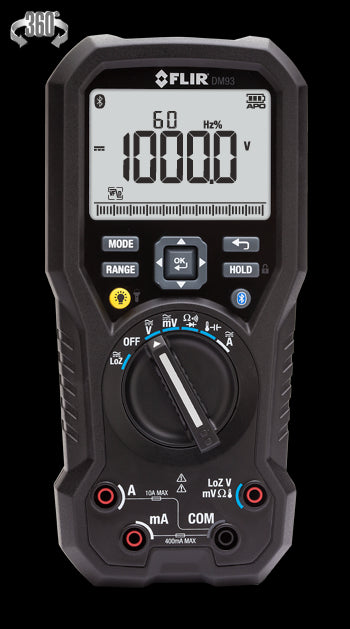 FLIR DM93 Multimeter, Industrial, True RMS FLIR DM93