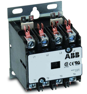 ABB DP40C4P-F 40A, 4P, Definite Purpose Contactor ABB DP40C4P-F