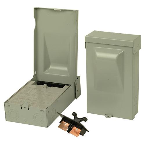 Eaton DPF222R Disconnect Switch, AC, 60A, 2P, 120/240V, Fused, Pull-Out, Metallic Eaton DPF222R