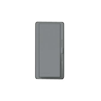 Lutron DV-600P-GR Slide Dimmer, Decora, 600W, Single-Pole, Diva, Gray Lutron DV-600P-GR