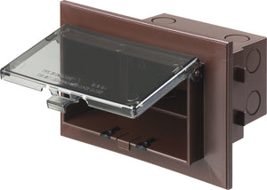 Arlington DVB1BRC Weatherproof-In-Use Box, 1-Gang, Recessed, Vertical, Non-Metallic Arlington DVB1BRC