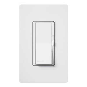 Lutron DVCL-153PH-WH Dimmer, Diva, CFL/LED/Incandescent/Halogen, 150/600 Lutron DVCL-153PH-WH