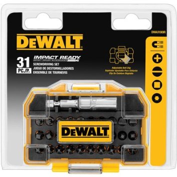 DEWALT DWAX100IR 31-Piece Screwdriving Set w/ Compact Tough Case DEWALT DWAX100IR
