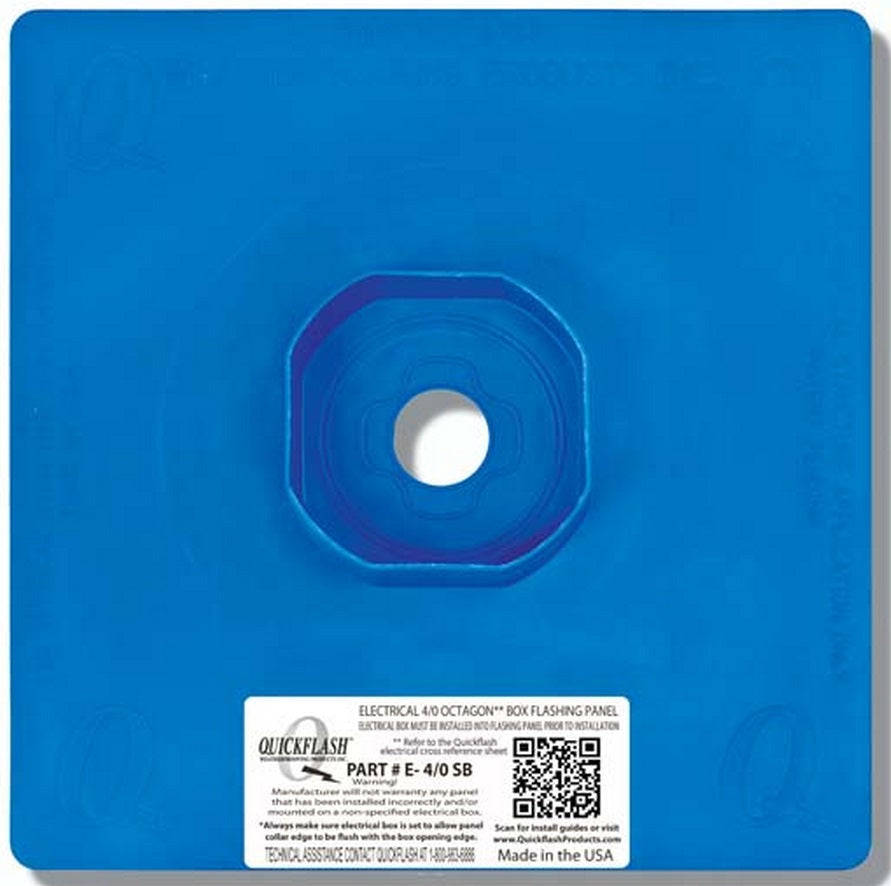 Quickflash E-4/OSB Flashing Panel, Used on 1-Coat Stucco & EIFS Systems, Non-Metallic Quickflash E-4 / OSB