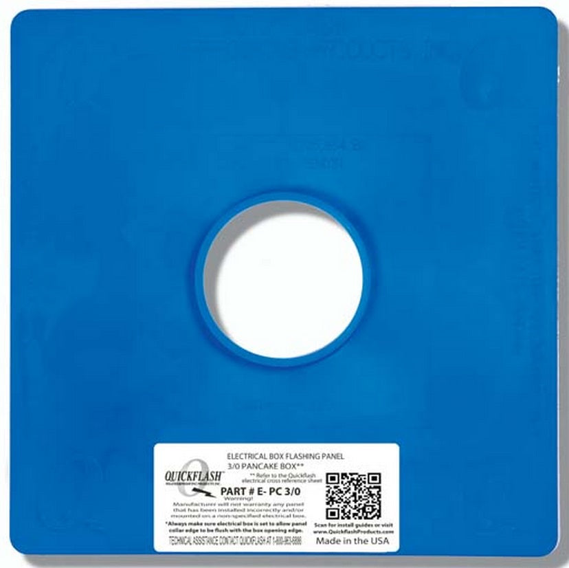 Quickflash E-PC3/O Flashing panel, 3/0, Pancake, Flat, 3-Coat/Lap Side Quickflash E-PC3 / O
