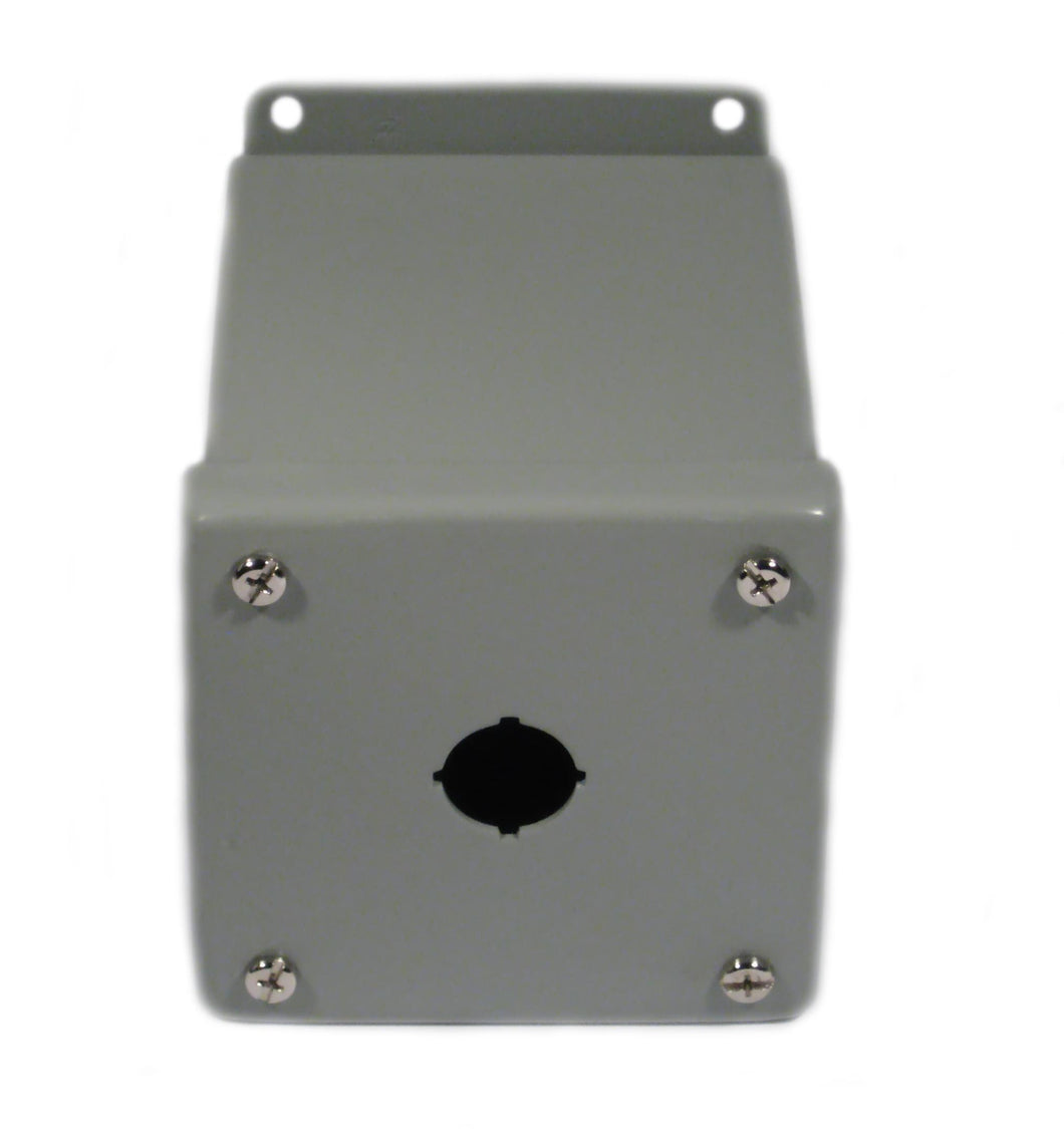 nVent Hoffman E1PBGXM Enclosure, Pilot Device, 22.5 mm, 1 Hole, Steel, Type 12/13 nVent Hoffman E1PBGXM