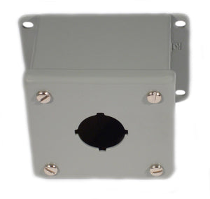 nVent Hoffman E1PB Enclosure, Pilot Device, 30 mm, 1 Hole, Steel, Type 12/13 nVent Hoffman E1PB