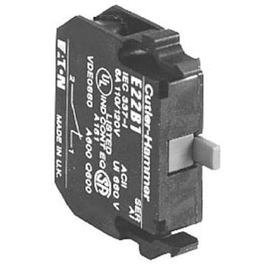 Eaton E22B11 Pilot Device, 22mm Contact Block, 1NO/NC, E22, Front Mount Eaton E22B11
