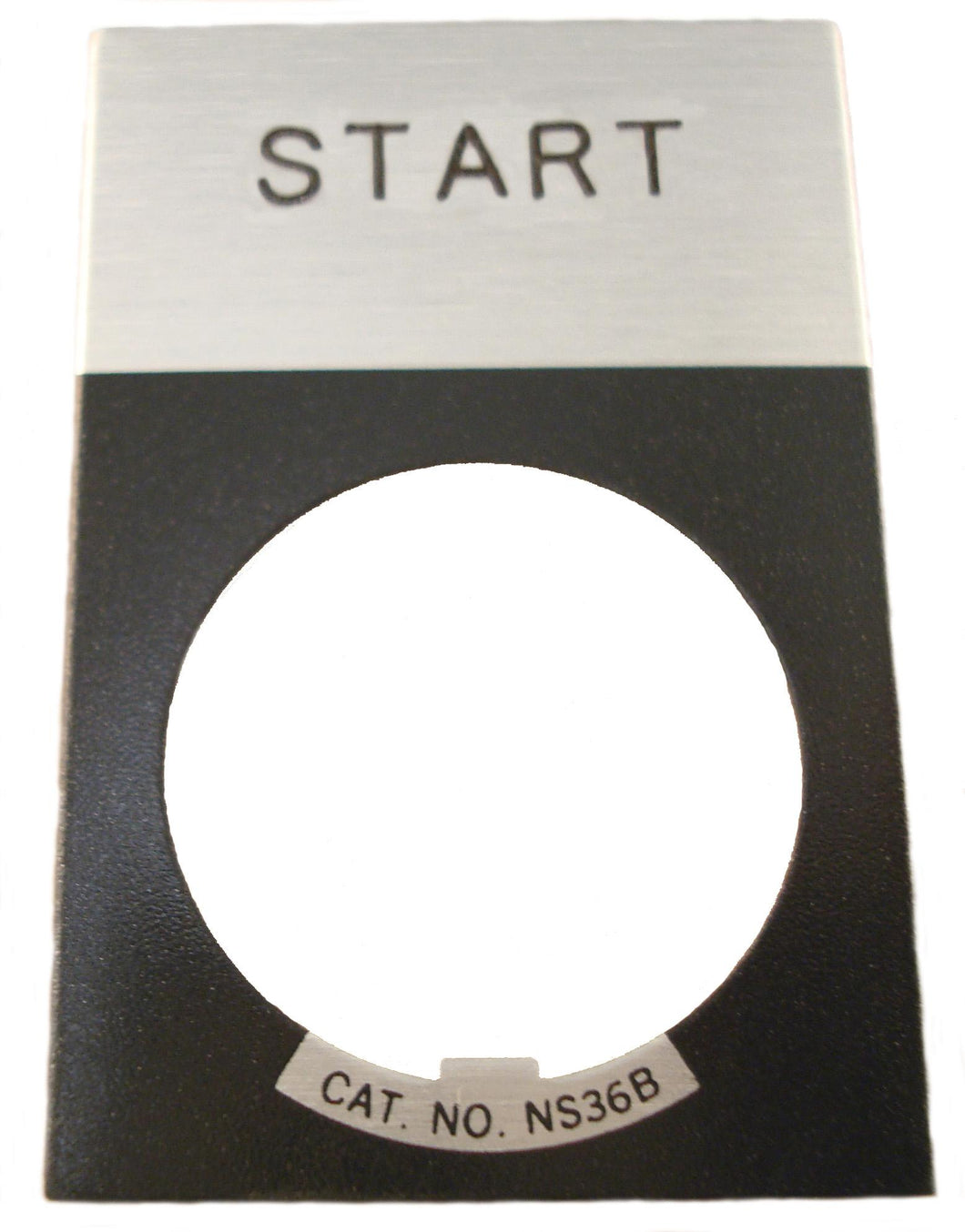 Eaton E22NS33 22mm Legend Plate, Start, E22 Eaton E22NS33