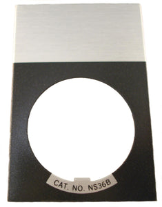 Eaton E22NS36 22mm Legend Plate, Blank, E22 Eaton E22NS36