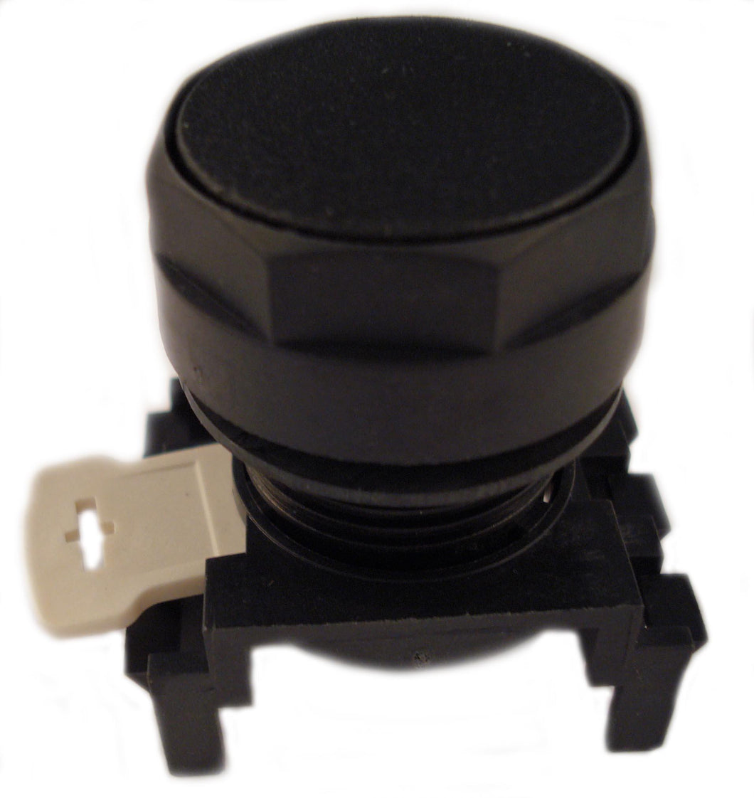 Eaton E22PB1 Flush Pushbutton, Black, E22 Eaton E22PB1