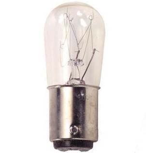 Eaton E26S11 Lamp, Replacement, Incandescent, 120VAC, For E26 Series Stacklights Eaton E26S11