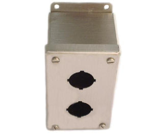 nVent Hoffman E2PBSS Enclosure, Pilot Device, 30 mm, 2 Hole, Stainless Steel, Type 12/13 nVent Hoffman E2PBSS