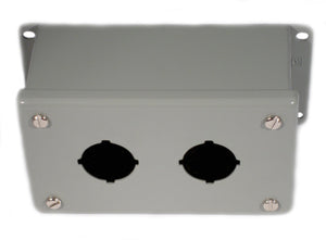 nVent Hoffman E2PB Enclosure, Pilot Device, 30 mm, 2 Hole, Steel, Type 12/13 nVent Hoffman E2PB
