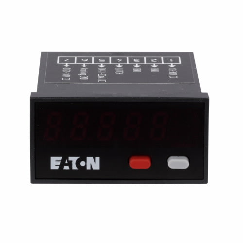 Eaton E5-324-E0402 Compact LED Panel Meter, Dc Power, 24 x 48 mm Eaton E5-324-E0402