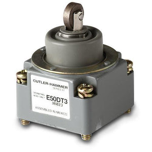 Eaton E50DT3 Limit Switch, Head, Top Push Roller, Plugs into switch body. Eaton E50DT3
