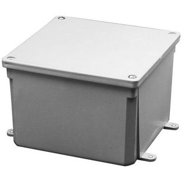 Carlon E987R 6 X 6 X 4 IN PVC JUNCTION BOX 10PK Carlon E987R