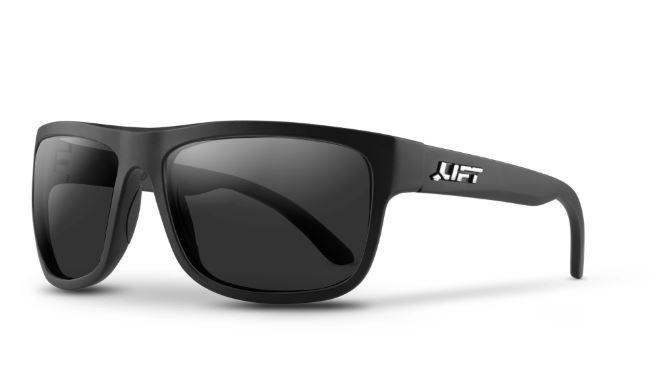 Lift Safety EBE-18KST Safety Glasses, Gloss Black Frame with Smoke Lenses Lift Safety EBE-18KST