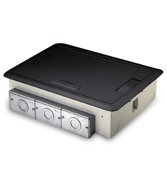 Wiremold EFB6S-OG Floor Box, 6-Gang, Includes: Modules, Cable Guides, Support Legs Wiremold EFB6S-OG