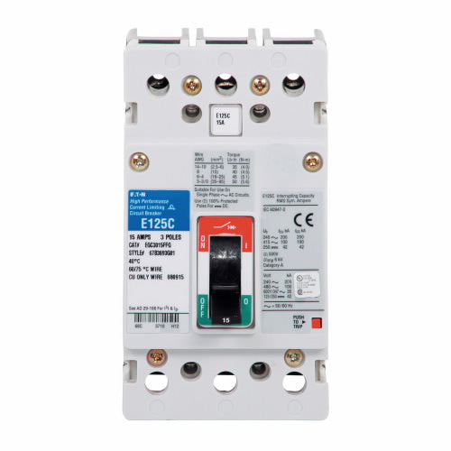 Eaton EGE3125FFG EG3P 125A 25KA@415/480V FIX THR/MAG Eaton EGE3125FFG