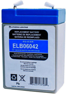 Lithonia Lighting ELB 06042 Replacement Battery For Emergency Lighting Unit Lithonia Lighting ELB 06042