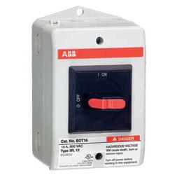 ABB EOT45U3P3-S Non-Fused Disconnect, 60 Amp, 3-Pole ABB EOT45U3P3-S