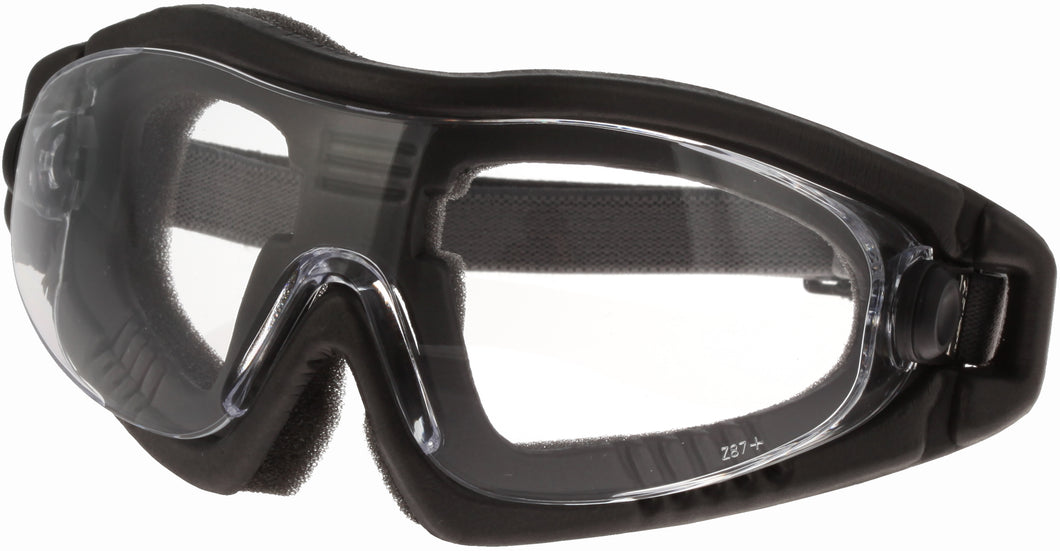 Lift Safety ERE-8C Black Protective Goggle - Adjustable, Clear Lift Safety ERE-8C