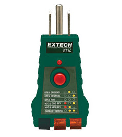 Extech ET10 GFCI Receptacle Tester Extech ET10