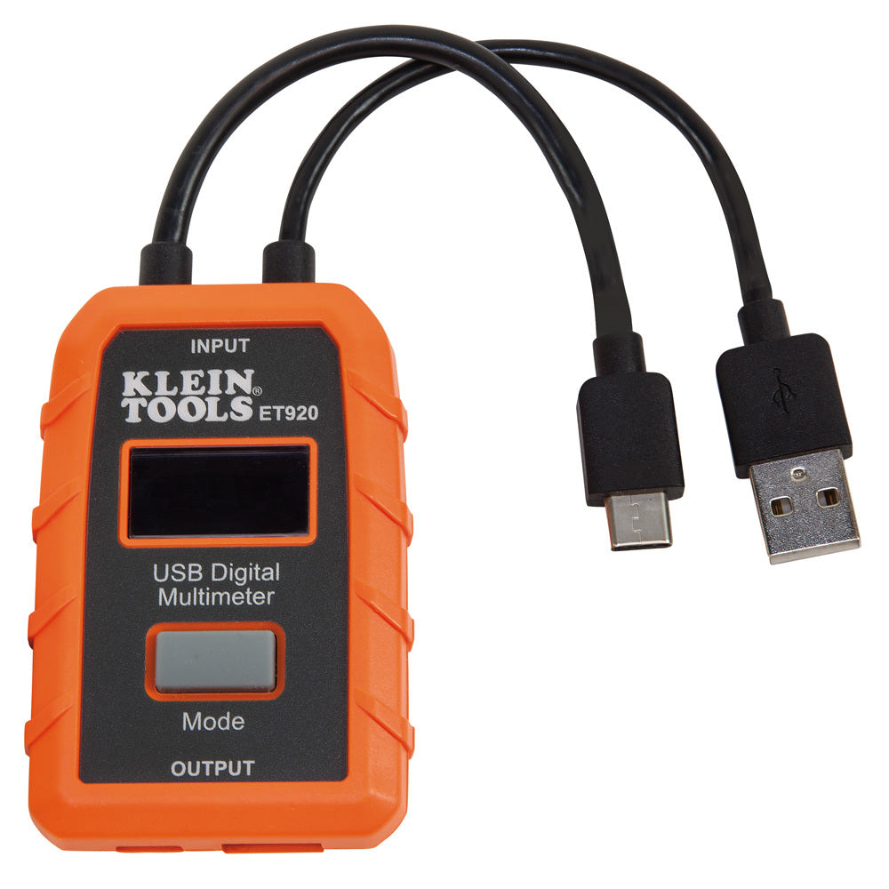 Klein ET920 USB Digital Meter, USB-A and USB-C Klein ET920