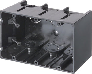 Arlington F103 Switch/Outlet Box, 3-Gang, 3-1/2" Deep, Non-Metallic Arlington F103