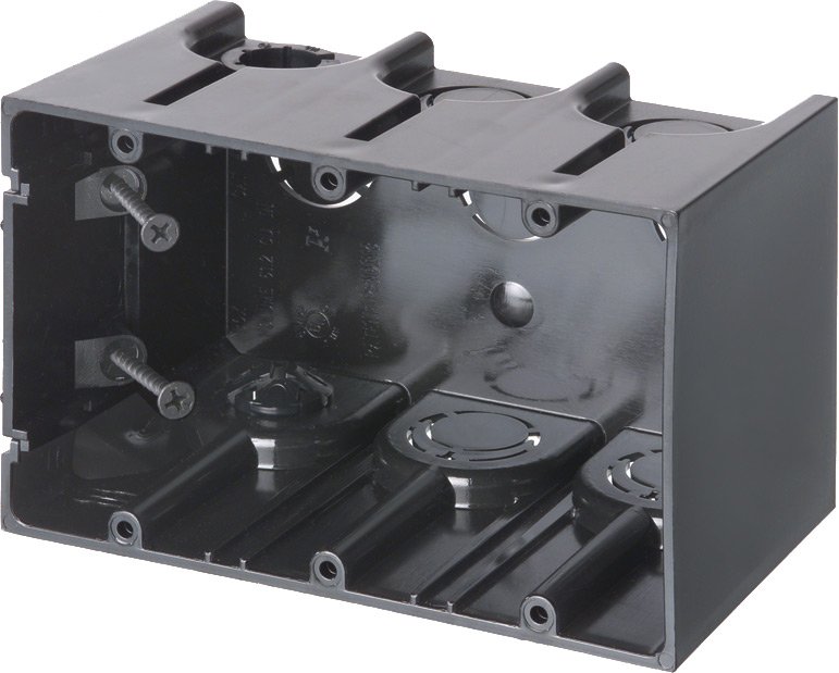 Arlington F103 Switch/Outlet Box, 3-Gang, 3-1/2