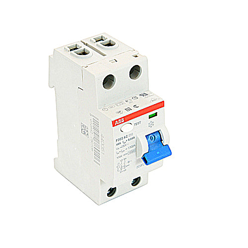 ABB F202AC-40/0.03 RCD F200 2P 40A 30MA ABB F202AC-40 / 0.03