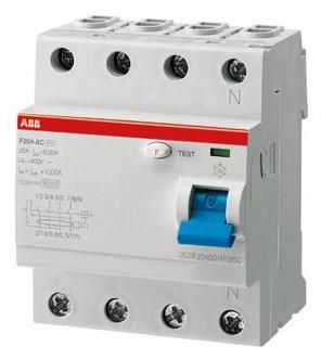 ABB F204AC-40/0.03 40A, 4P, 480Y/277V, UL 1053, Residual Current ABB F204AC-40 / 0.03