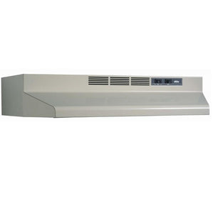 Broan F403001 30" Ducted Range Hood, White 190 CFM Broan F403001