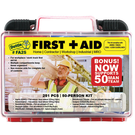 Dottie FA25 50-Person First Aid Kit - 170 Pieces Dottie FA25