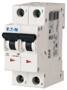 Eaton FAZ-C40/2 40A, 2P, 277/480V,48VDC, 10 kAIC, C-Curve, UL1077 CB Eaton FAZ-C40 / 2
