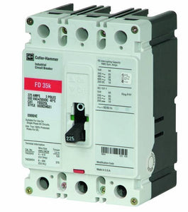 Eaton FD3030 Breaker, Molded Case, 30A, 3P, 600V, 250 VDC, 35 kAIC, Type FD Eaton FD3030