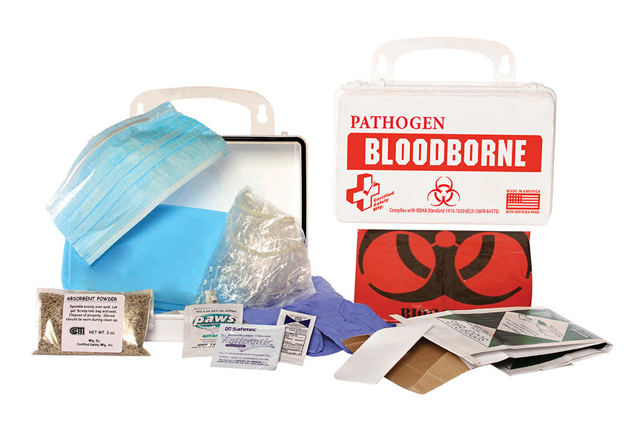 Certified Safety Mfg. FK200-970 Bloodborne Pathogen Economy 10, Poly White Certified Safety Mfg. FK200-970