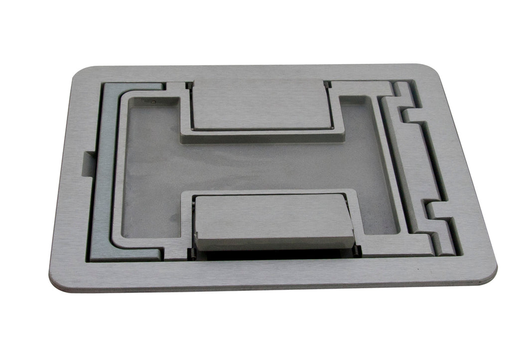 Wiremold FPCTCAL Cutout Cover Assembly, Die Cast Aluminum, For Use with Tile/Carpet Wiremold FPCTCAL