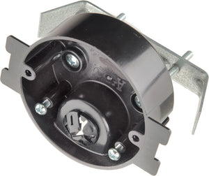 Arlington FSC3212R 3-1/4" Round Fixture Box, Depth: 1-1/4", Non-Metallic Arlington FSC3212R