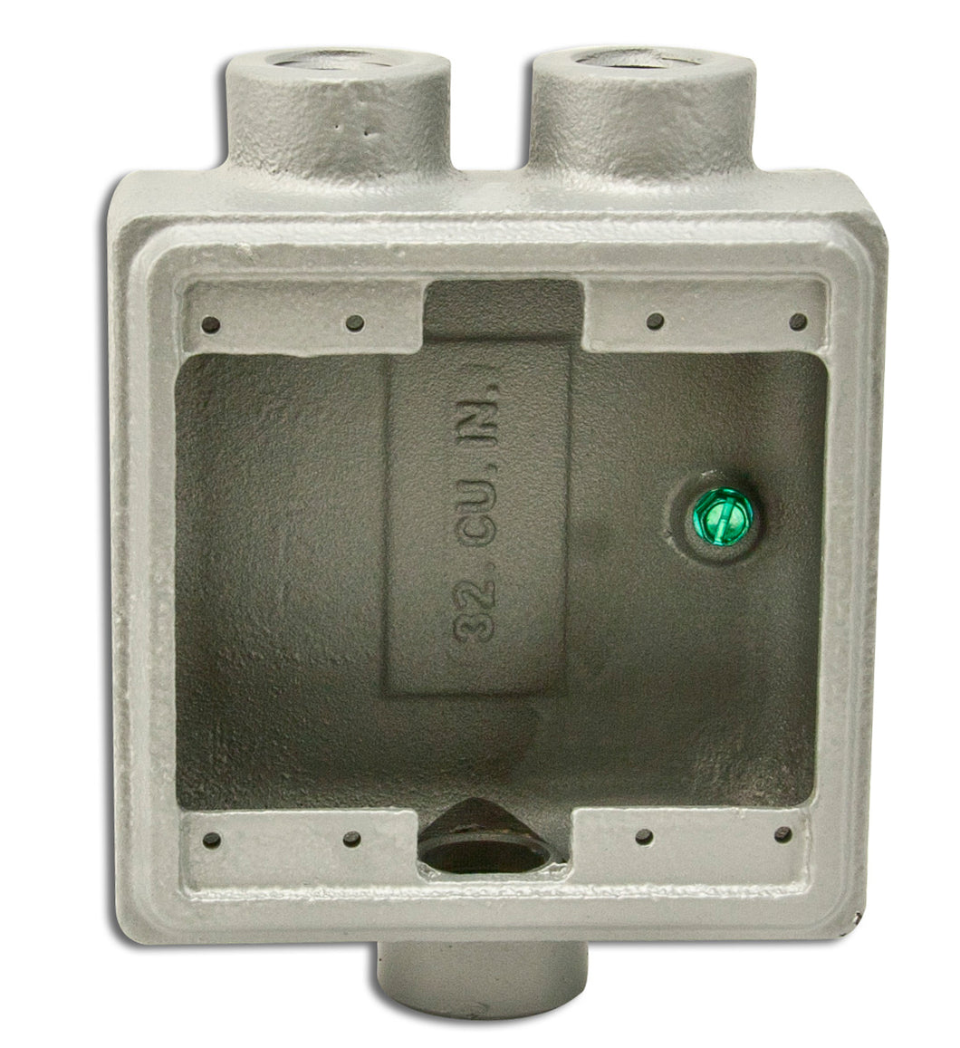 Appleton FSD275 FS Device Box, 2-Gang, Feed-Thru, Type FSD, 3/4