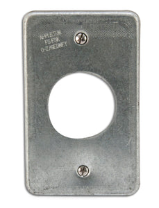 Appleton FSK1RQ Receptacle Cover, 1-Gang, Steel, Fits FS and FD Boxes Appleton FSK1RQ