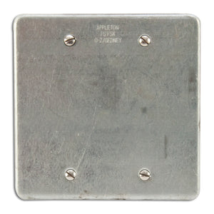 Appleton FSK2B Blank Cover, 2-Gang, Steel, Fits FS and FD Boxes Appleton FSK2B