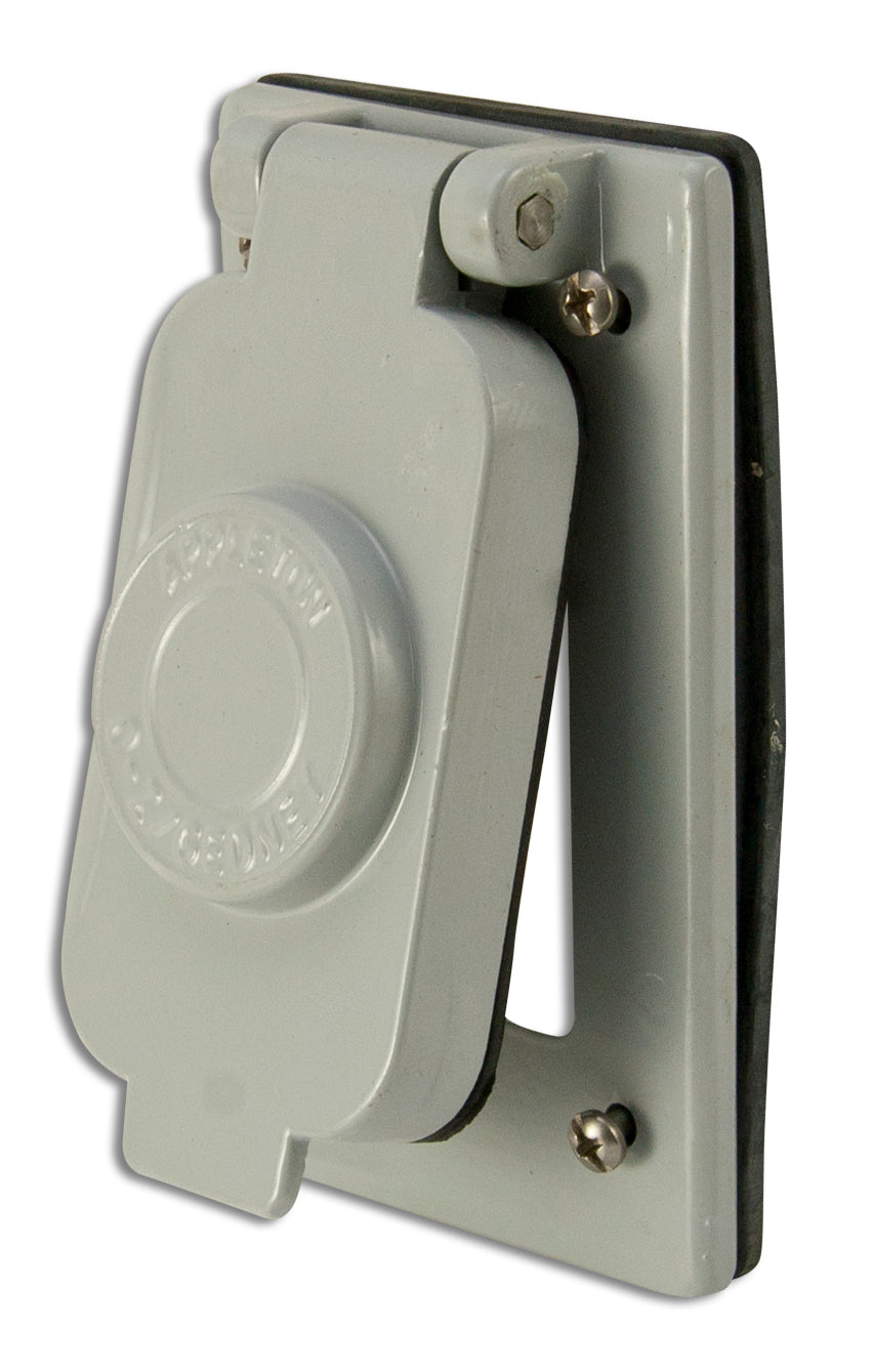 Appleton FSKWGF1 FS/FD GFI Cover, 1-Gang, Aluminum Appleton FSKWGF1