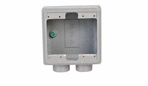 Appleton FSS2100 FS Device Box, 2-Gang, Dead-End, Type FSS, 1", Malleable Iron Appleton FSS2100