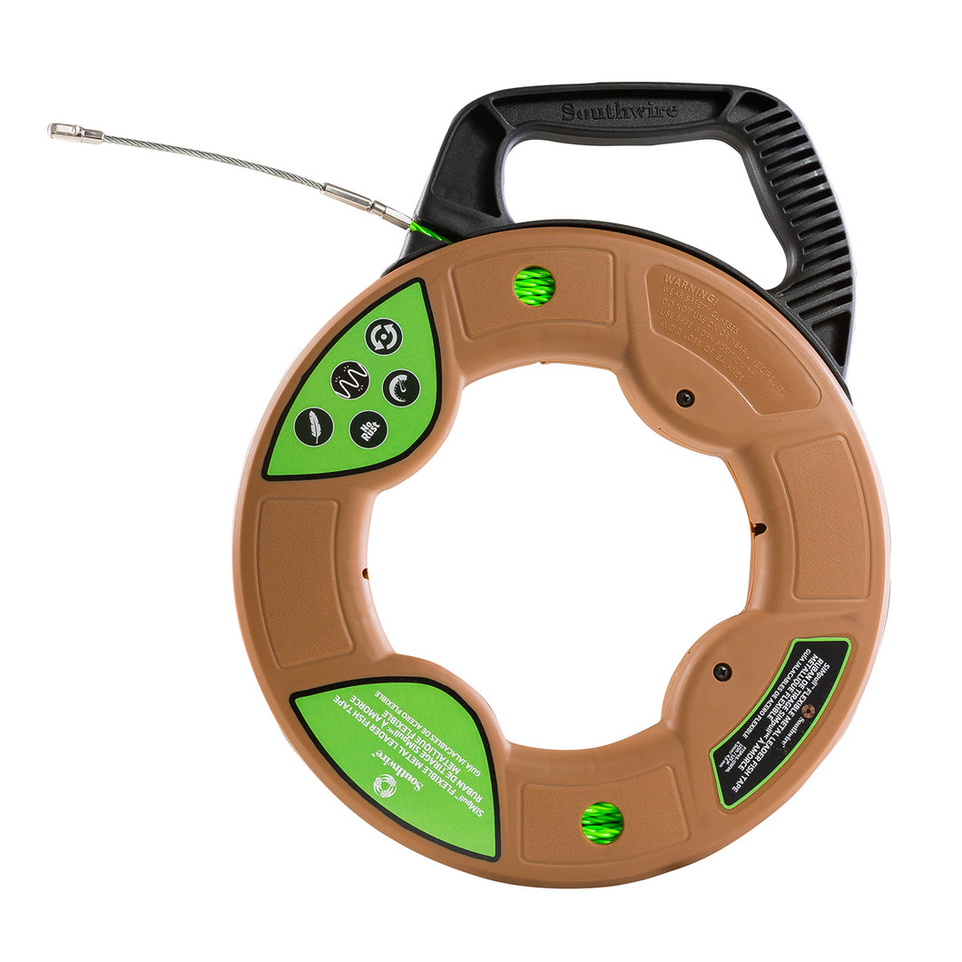 Maxis FTSP45125FML Fish Tape, 4.5mm, 125', Flexible Metal Leader, Large Case Maxis FTSP45125FML